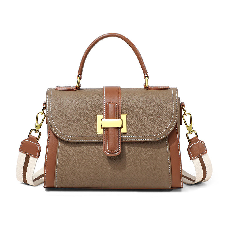 The Margaux – Echte Leder Handtasche Damen | Umhängetasche Stone Taupe | ANATHENA